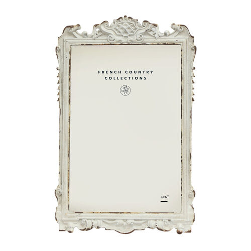French Country Brocante Filigree Top Photo Frame 4x6"